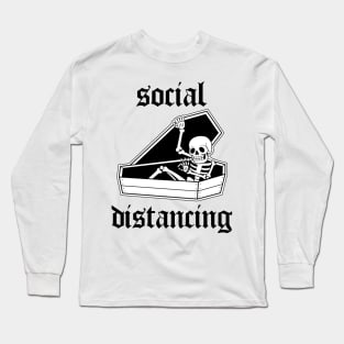 Social distancing | Traditional Tattoo design Long Sleeve T-Shirt